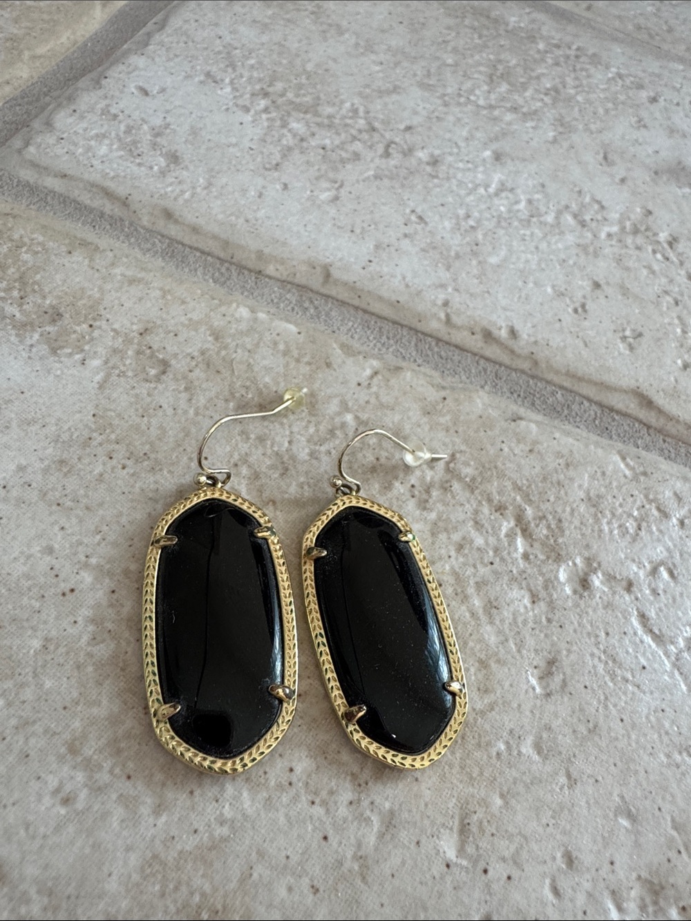 Kendra Scott Black Elle Drop Earrings